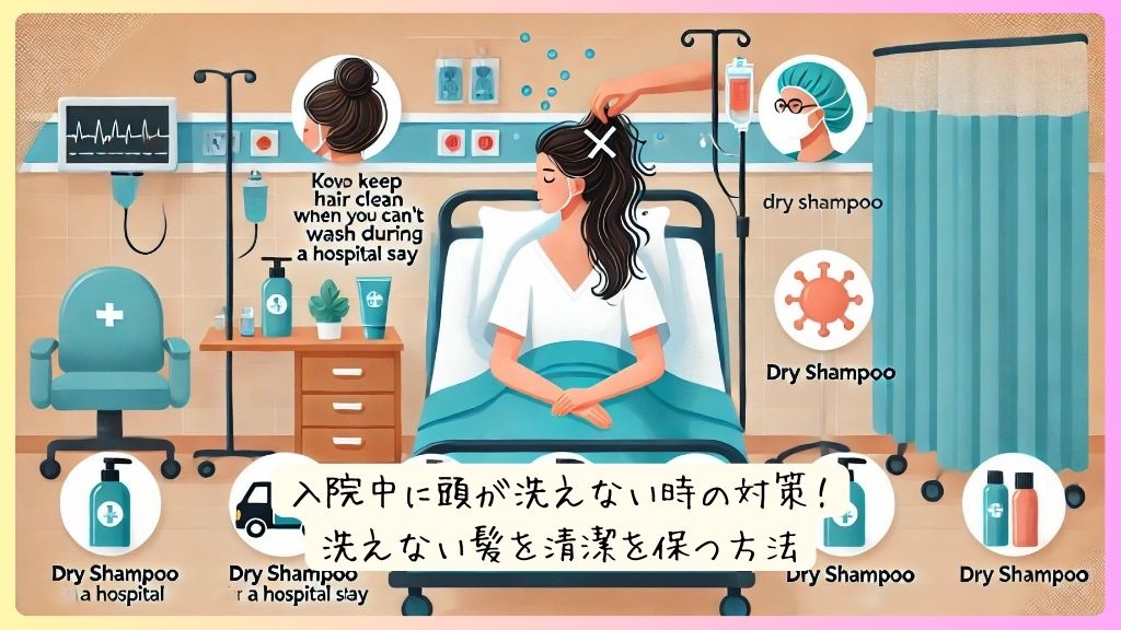 入院中に頭が洗えない時の対策！洗えない髪を清潔を保つ方法