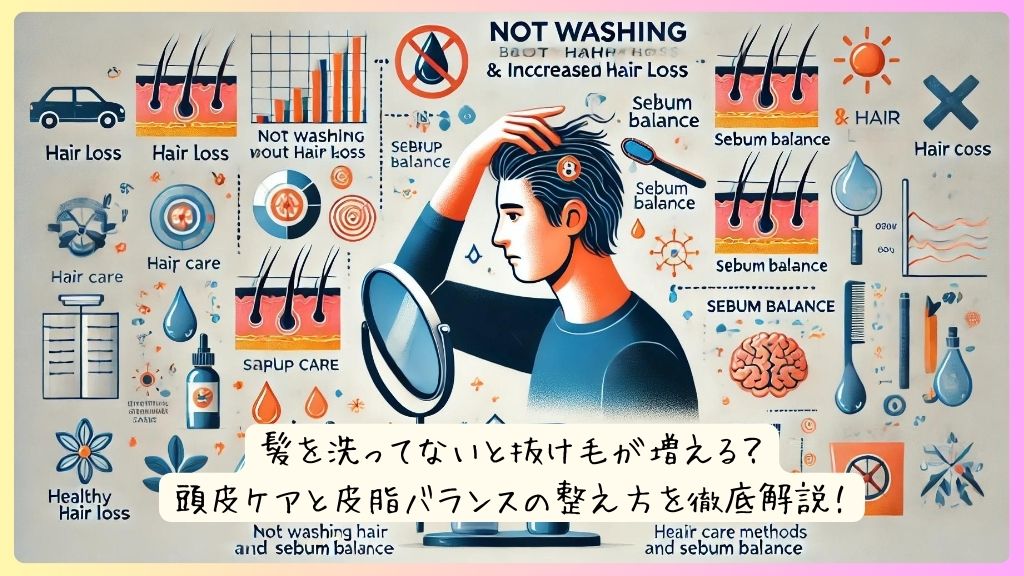 髪を洗ってないと抜け毛が増える？頭皮ケアと皮脂バランスの整え方を徹底解説！