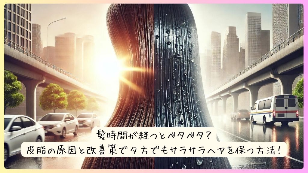 髪時間が経つとベタベタ？皮脂の原因と改善策で夕方でもサラサラヘアを保つ方法！